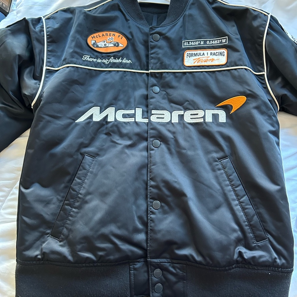 Abercrombie Kids Womens McLaren Formula One Bomber Jacket!